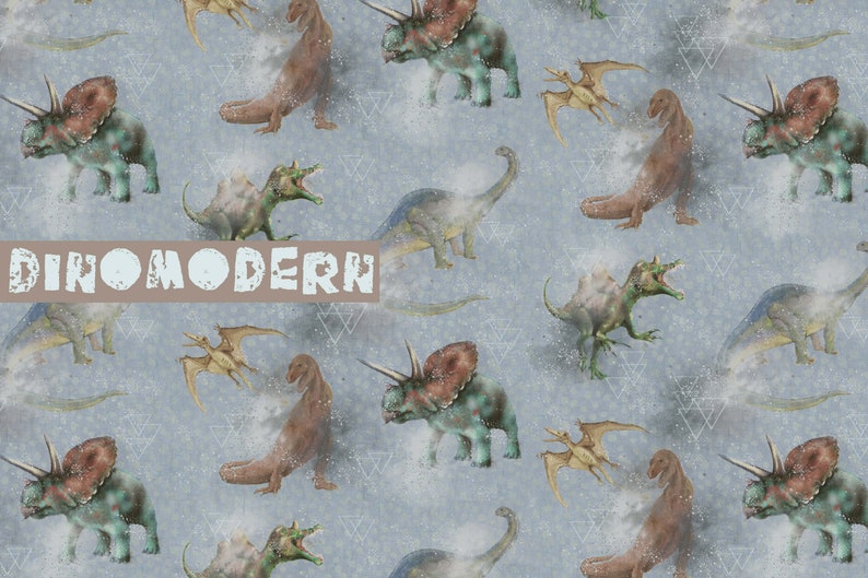 Aunt Gisi Dinosaur Dino Modern Summersweat Lillestoff