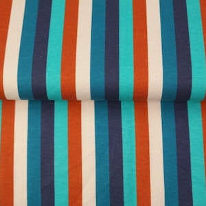 Jersey Retro Ringel Stripe Graphic Green Blue Stenzo Design