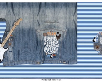 Jersey Boys Panel avec guitare et jeans Stenzo Design