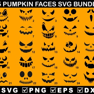 Pumpkin Face SVG Jack O Lantern Faces, Pumpkin Face SVG Cute Jack, Halloween Jack O Lantern Clipart, kürbisgesicht SVG Jack O, Jack O  Svg