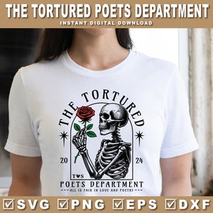 Département des poètes torturés, fichiers numériques SVG PNG EPS Dxf | Cadeau Swiftie | The Eras Tour Merch, la sublimation amoureuse et poétique de tous