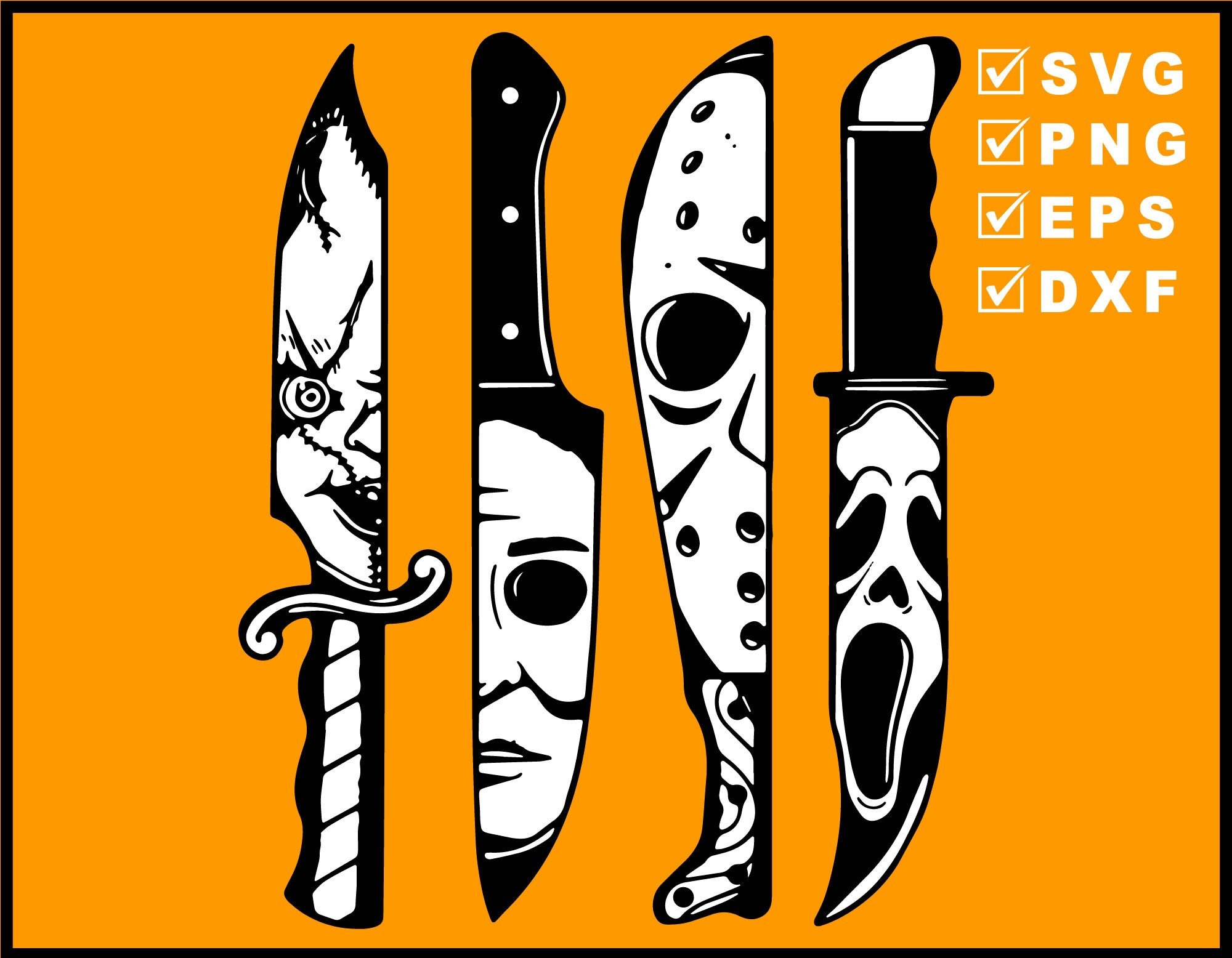 Scream Knife Svg