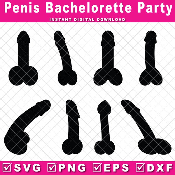 Penis SVG Bundle, Bachelorette Wedding Digital cut file for Cricut & Silhouette, Png, Dick svg, Last penis forever svg, Penis confetti Svg