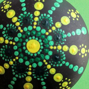 Mandala stone, painted stones, stone art image 9