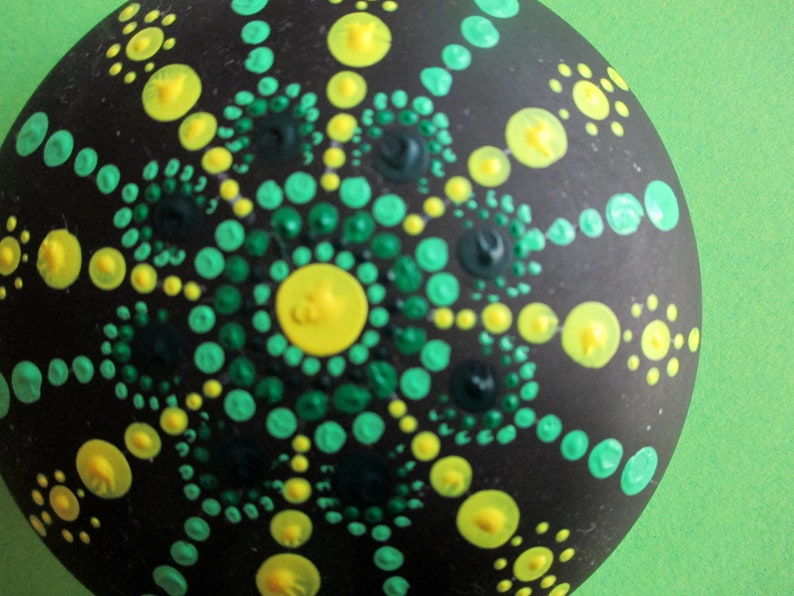 Mandala stone, painted stones, stone art image 9