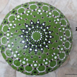 Mandala stone, painted stones, stone art image 3