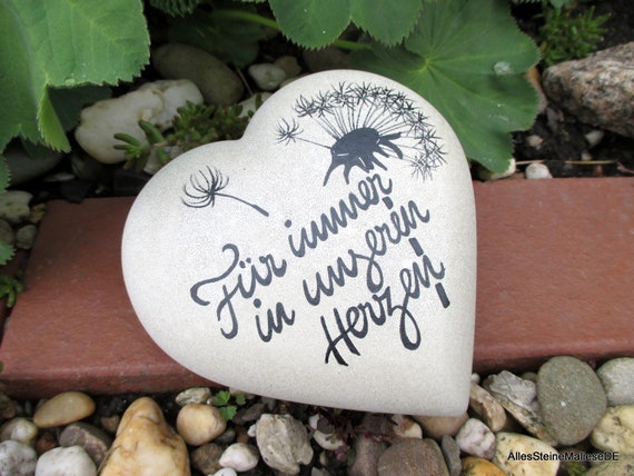 Fur Immer In Unseren Herzenbemalte Steine Grabtrauersteine Etsy