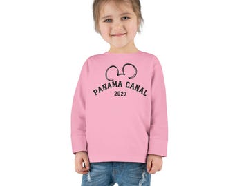 Toddler Long Sleeve Tee Panama Canal April 25 - May 9, 2027 Magic