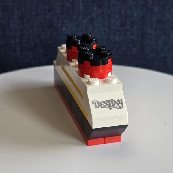 Disney Cruise Ship with authentic Lego® Bricks, Fish extender gift, Pixie Dust gift, adult fish extender, kids fish extender,FE