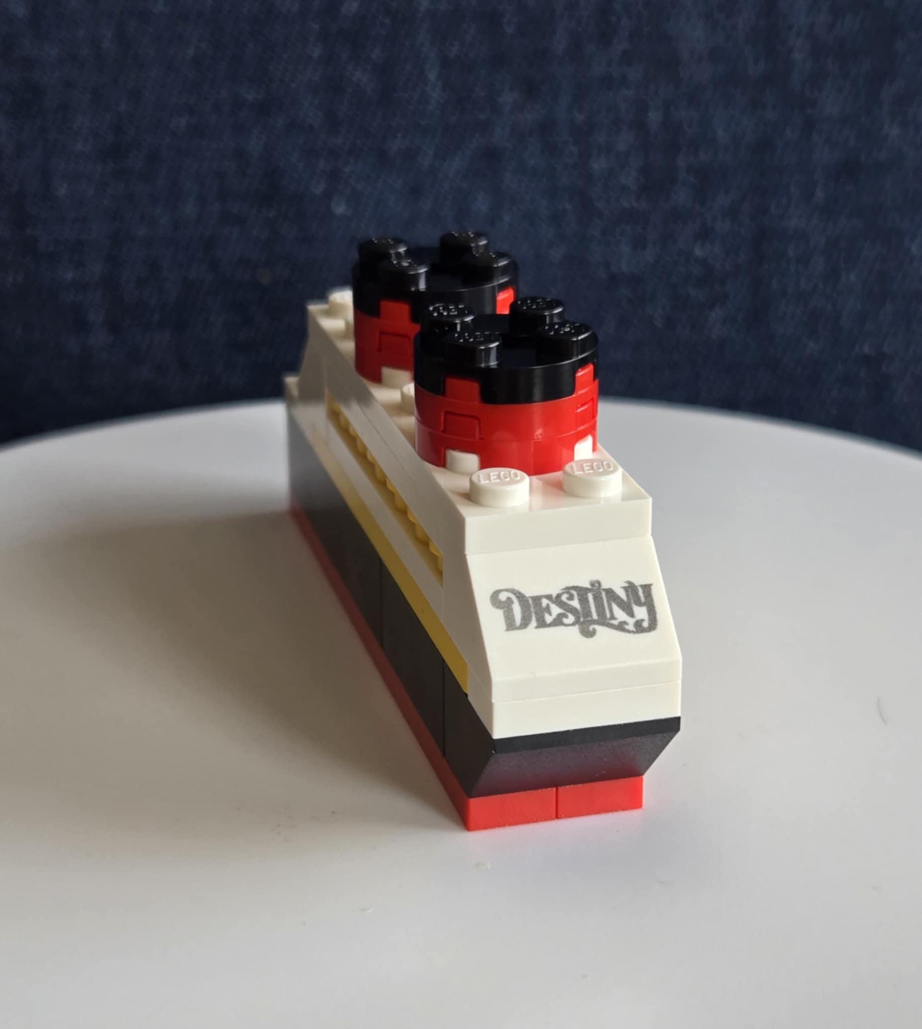 Disney Cruise Ship with authentic Lego® Bricks, Fish extender gift, Pixie Dust gift, adult fish extender, kids fish extender,FE