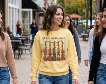 A Girl's Gotta Have Options crewneck sweatshirt | autumn florals