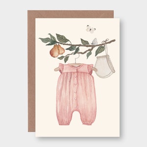 Klappkarte "Sommerbaby" A6 / GK_6 / Grußkarte / Zur Geburt / Zum Geburtstag