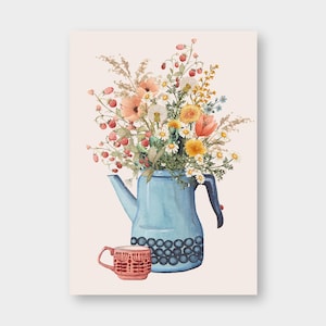 Postkarte "Kleine Pause" DIN A6 / PK_69 / Liebe Grüße / Zum Geburtstag/ Kleines Glück / Blumen