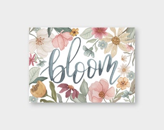 Postcard "Bloom" A6 / Flowers