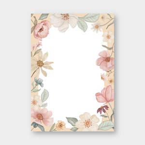 Notizblock "Blumen" DIN A5 / NB_3 / Notizen / Geschenk / Liste / Blumen / Sommer
