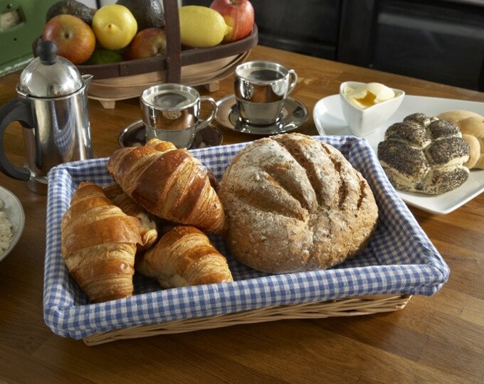 Split Willow Bread / Storage Basket With Optional Cotton Etsy UK