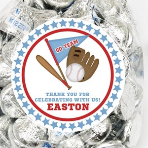 Baseball Birthday Favor Sticker, Baseball Birthday Favor Label, Baseball Party Decorations
