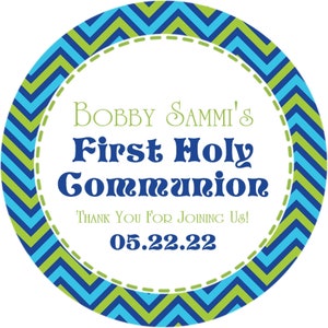 Boys First Holy Communion Favor Tags or Sticker Labels, Boys Communion Stickers, Boys Communion Labels