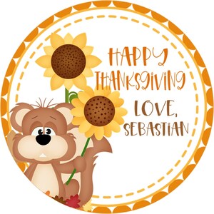 Thanksgiving Sticker, Thanksgiving Favor Tags, Happy Thanksgiving Sticker Label, Give Thanks Sticker, Give Thanks Thanksgiving Favor Tag