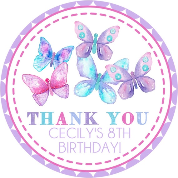 compleanno Giulia 4 anni  compleanno, etichette compleanno, festa a tema  farfalle