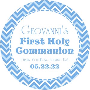 Boys First Holy Communion Favor Tags or Sticker Labels, Boys Communion Stickers, Boys Communion Labels