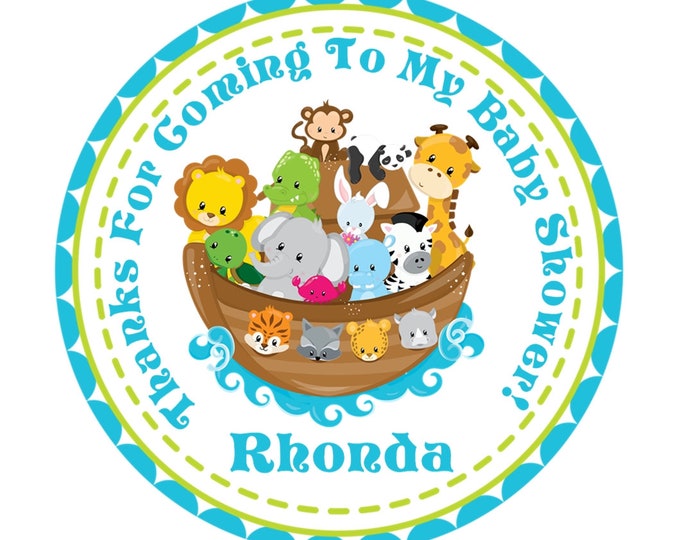 Noah's Ark Baby Shower Printable Invitation, Gender Neutral Invite - Etsy