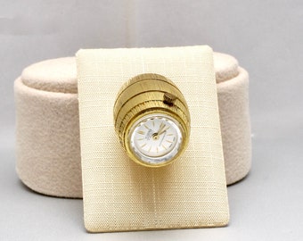 Vintage Uhr Sorna Swiss Made Kettenuhr Weinfass für Kette 60er Jahre für Sie Sammelwürdig Handaufzug