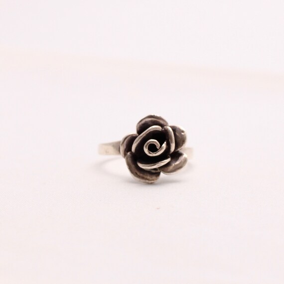 Trachten Ring 925 Silber mit Rose Blume Rosenring… - image 3