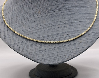 Vintage Ankerkette  Halskette Gliederkette Kette für Anhänger schlicht Gold Double Stabil Unisex