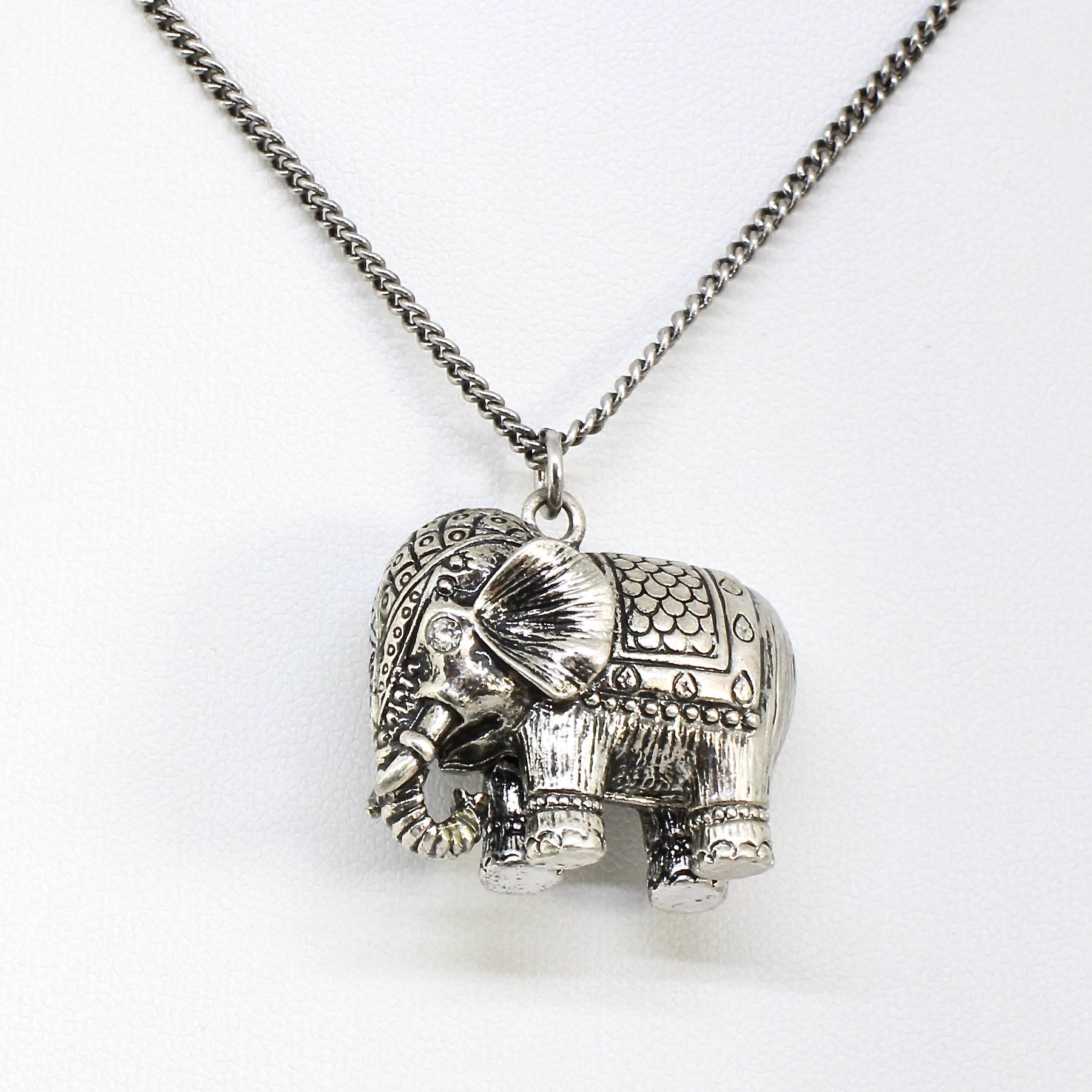 Quiges Charm Anhänger Elefant - Versilbert Für Bettelarmbänder