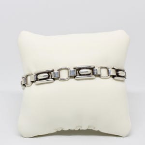 Art deco Backstein Armband 925 Silber glänzend 21cm lang von  Ln Laurin