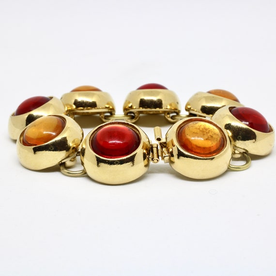 Yves Saint Laurent YSL bracelet gold color red or… - image 6