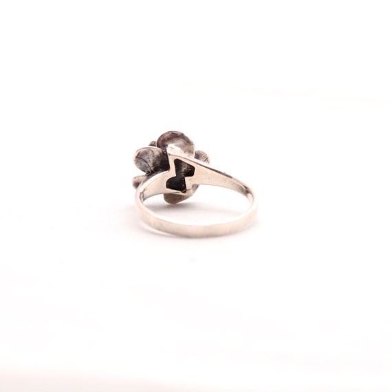 Trachten Ring 925 Silber mit Rose Blume Rosenring… - image 5