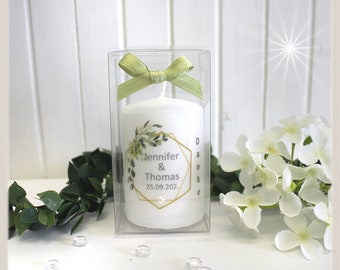 Table Card Heart-Miracle Candle 'Yes's Gift for Wedding Guest Gift 