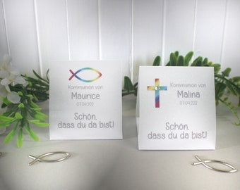 Gastgeschenk zur Konfirmation, Kommunion oder Taufe aus Pergament, für jeden Gast, zum kleinen Preis! Design 900 OHNE INHALT!