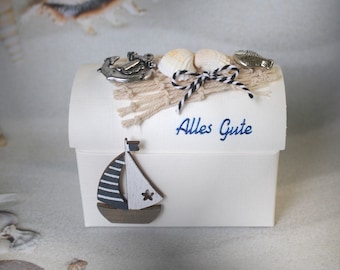 Money gift for a birthday or wedding "Maritime" with a ship at a low price!! Design 521