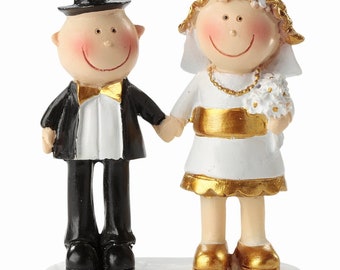 Brautpaar Goldhochzeit als Tortenfigur oder zur Deko 3870033