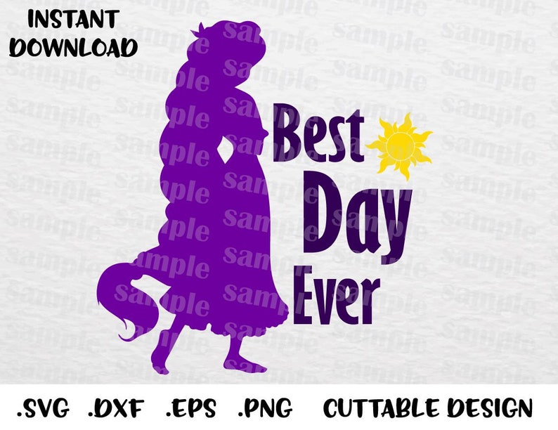Raiponce Tangled citation Best Day Ever Disney inspiré Etsy