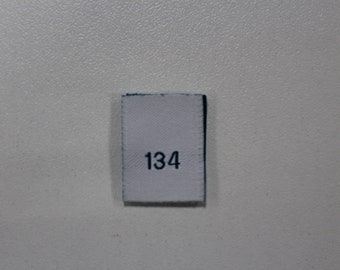 0,25 Euro/Stück 10 Label Größenetiketten für Kinder, 134