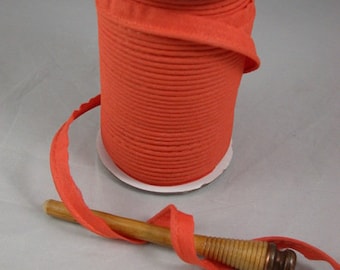 1 m Paspelband uni 12 mm, Baumwolle, orange