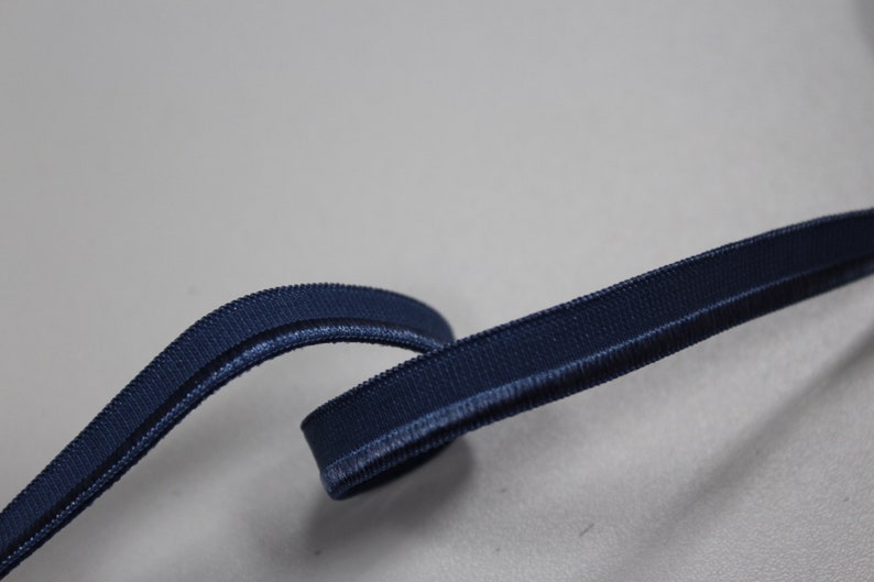 1 m elastic piping band uni blue-grey, 43623 image 1