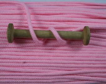 1 m Baumwollkordel, 4 mm, rosa