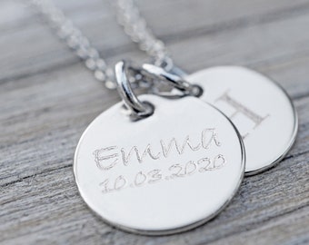 Name necklace personalized • Necklace with desired engraving • Personalized engraving • Necklace with letters • Name necklace • Gift for you