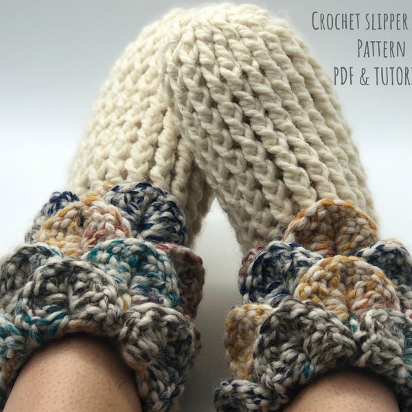 Crochet Slipper Boots PDF printable pattern Great for custom gifts!!