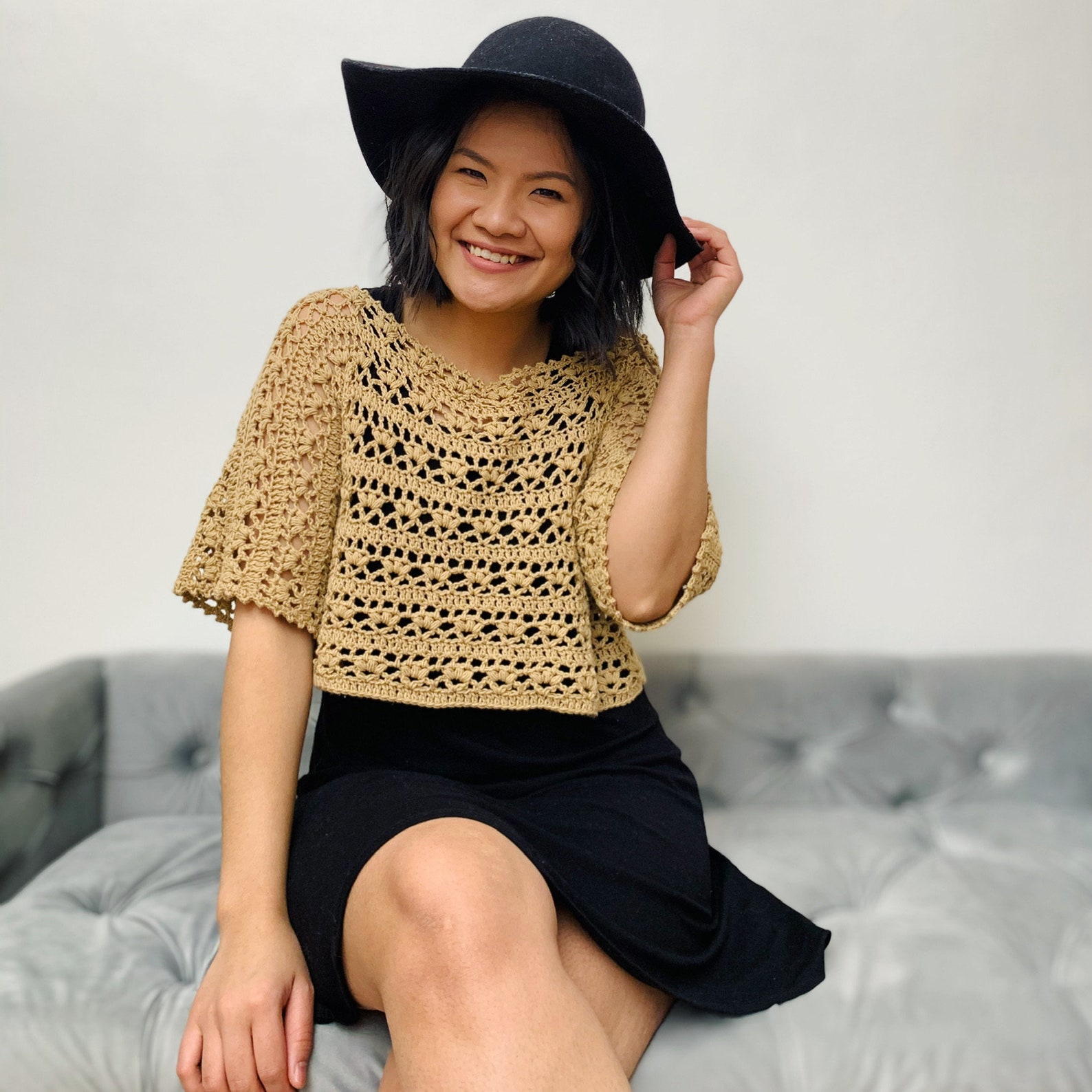 Lacy Summer Top Crochet Pattern PDF File and Video Tutorial - Etsy Canada