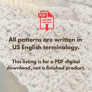 Easy crochet sweater pattern PDF digital download and video tutorial, includes women's sizes XS-XXL image 11