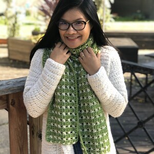 crochet pattern : crochet scarf pattern pdf file and video tutorial, pattern, crochet pattern, scarf pattern image 6