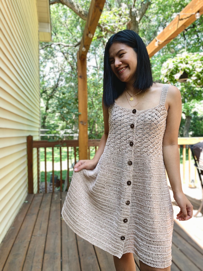 Crochet Dress Pattern PDF digital download & Video tutorial XS-XXL Make a beautiful handmade dress, Summer crochet dress pattern, image 3