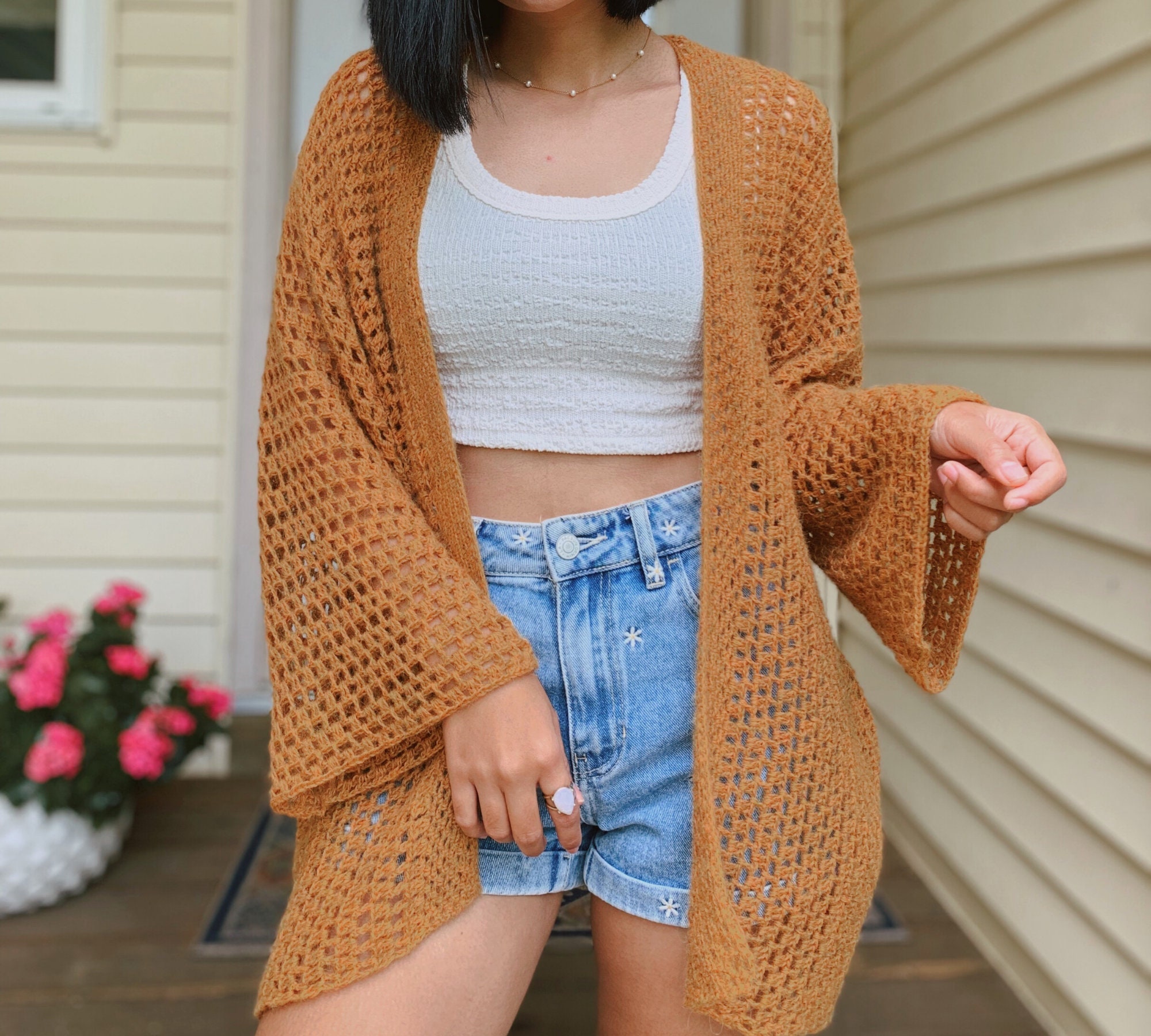 Lightweight Crochet Cardigan PDF Crochet Pattern & Video - Etsy Canada
