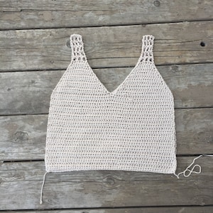 crochet tank top pattern : us women's XS XXL PDF file/Photo and video tutorial,crochet tank top,crochet summer top,crochet pattern,crochet image 9